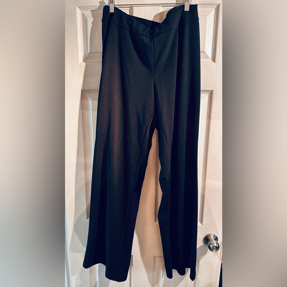 Lane Bryant wide stretch pants. Size 14 tall. Elastic waist band